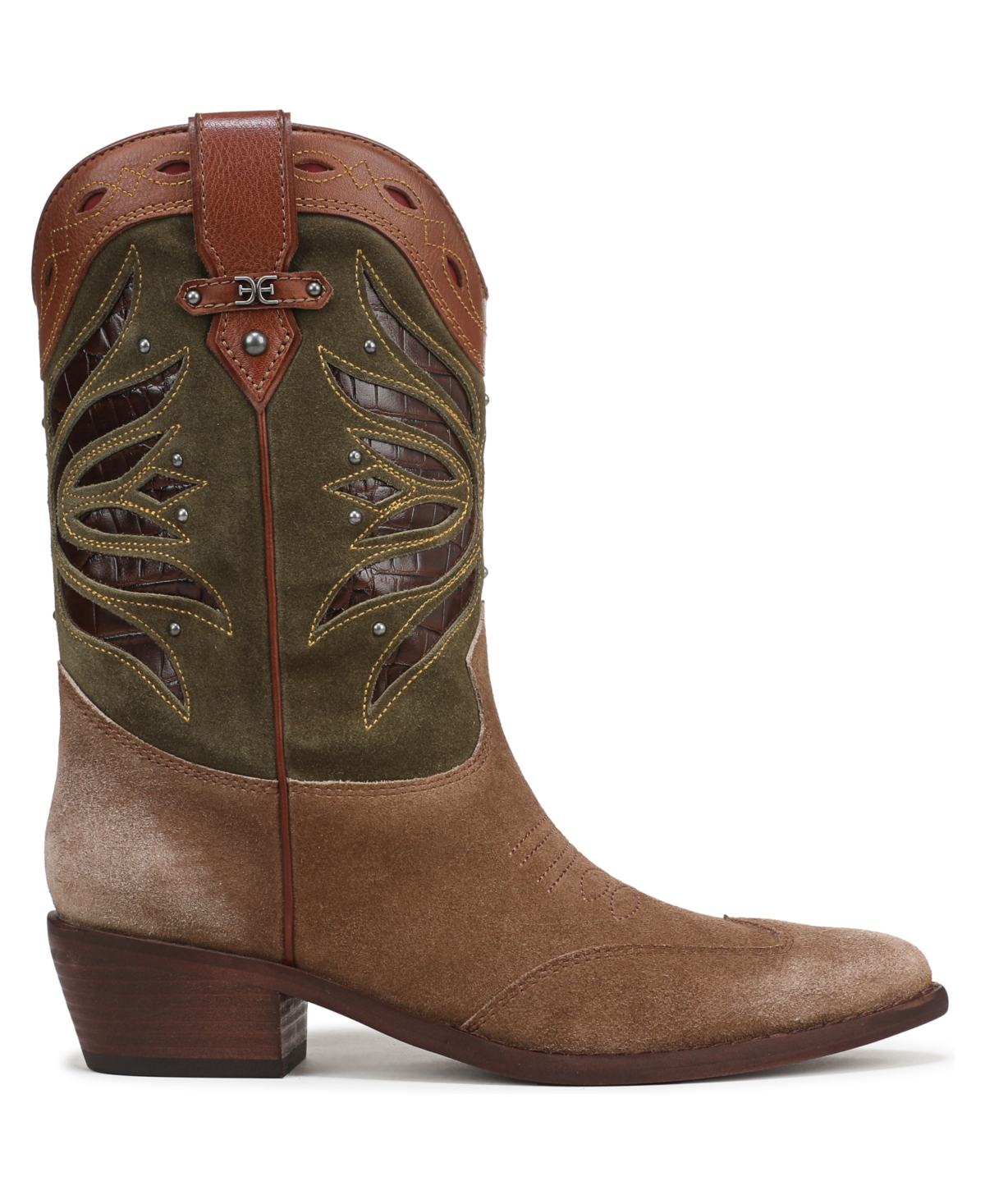 Sam Edelman Women's Rylin Slip On Western Boots