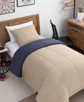 Box Stitch Reversible 2-Pc. Comforter Set, Twin/Twin XL