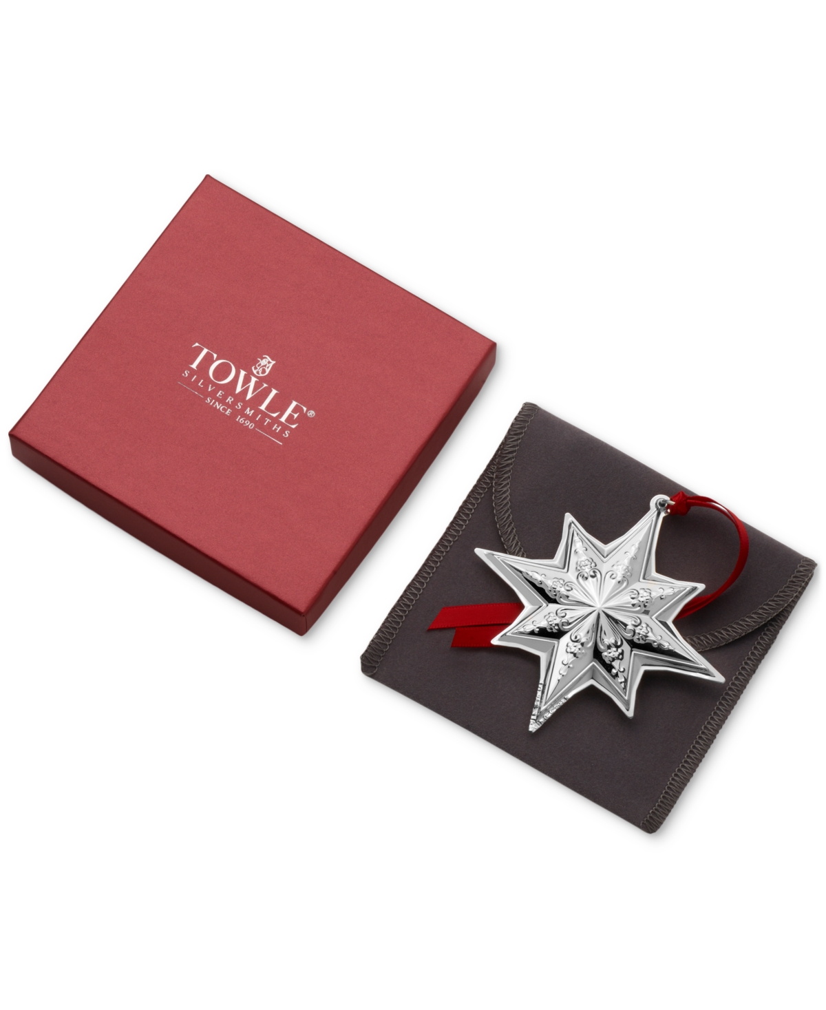 Towle 2025 Sterling Silver Star Ornament, 29th Edition In Silver