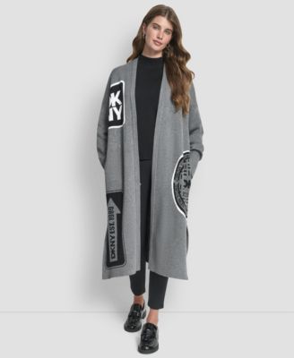 Women's Oversized Open-Front Cardigan