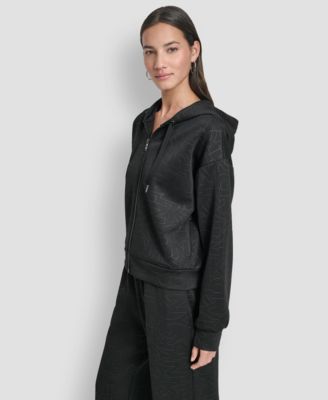 Women's Long-Sleeve Scuba Zip-Up Hoodie