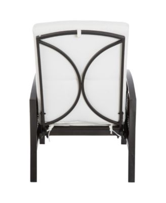 Outdoor Recliner Chair, Cushioned, &