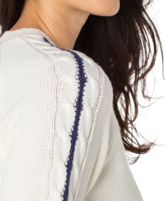 Women's Long Sleeve Crewneck Raglan Sweater