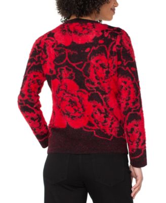 Women's Floral Crewneck Sweater