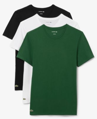 Lacoste - Men's Slim Fit Crewneck Undershirts - 3-pack