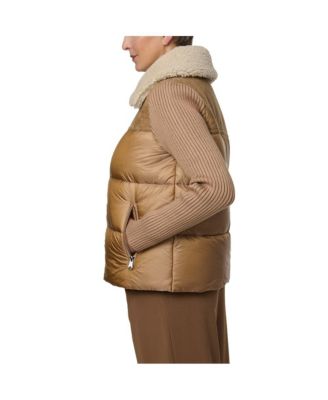 Faux Shearling Puffer Combo Jacket