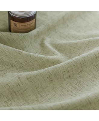 Linen Blend Light Filtering Curtains for Living Room (2 Panels), 52"x84"