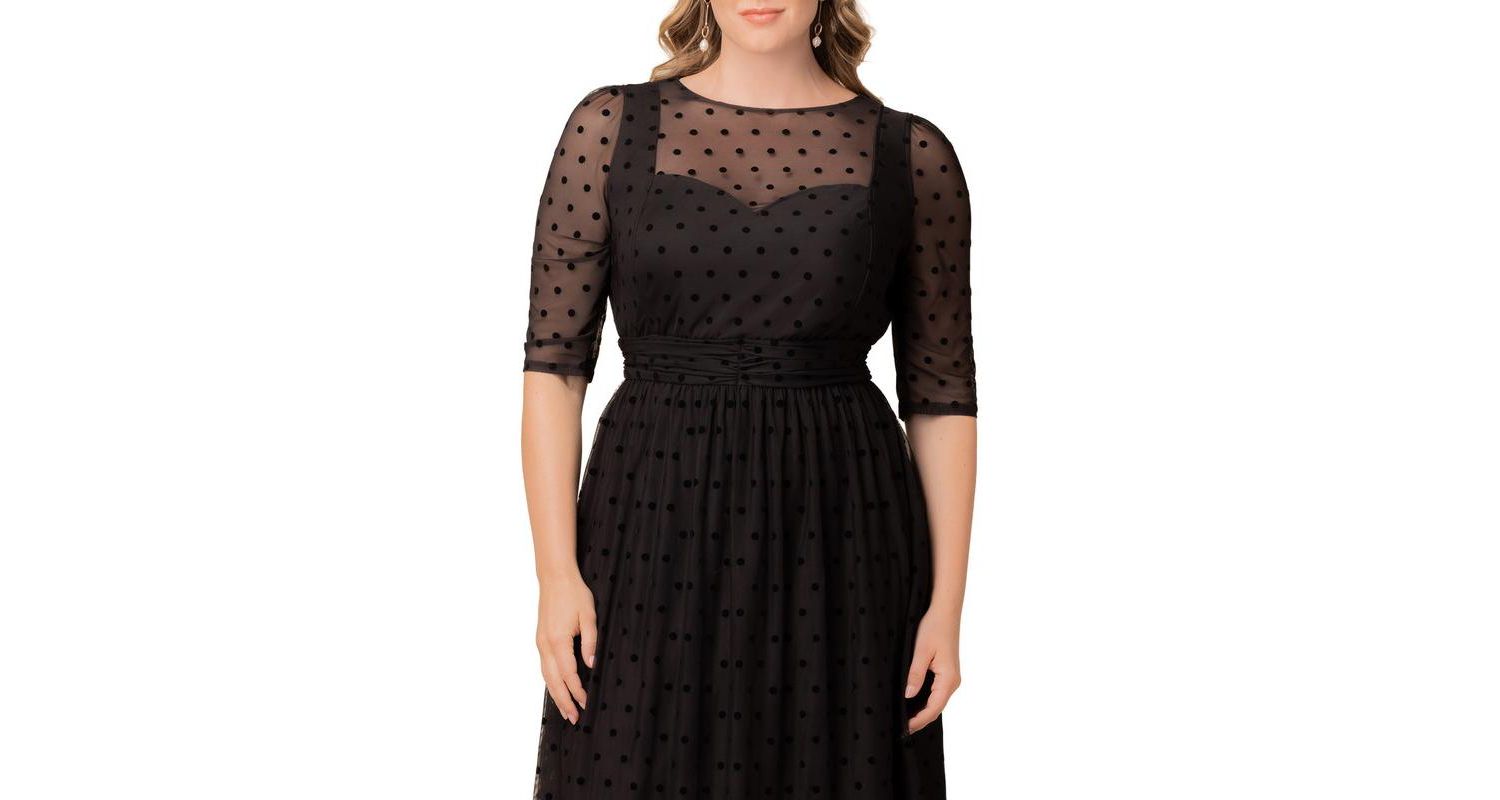 Plus Size Vita Mesh Cocktail Dress