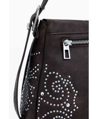 Women's Medium faux leather buckle bag