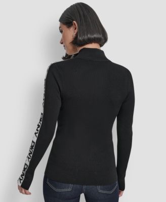 Women's Quarter Zip Mock Neck Sweater
