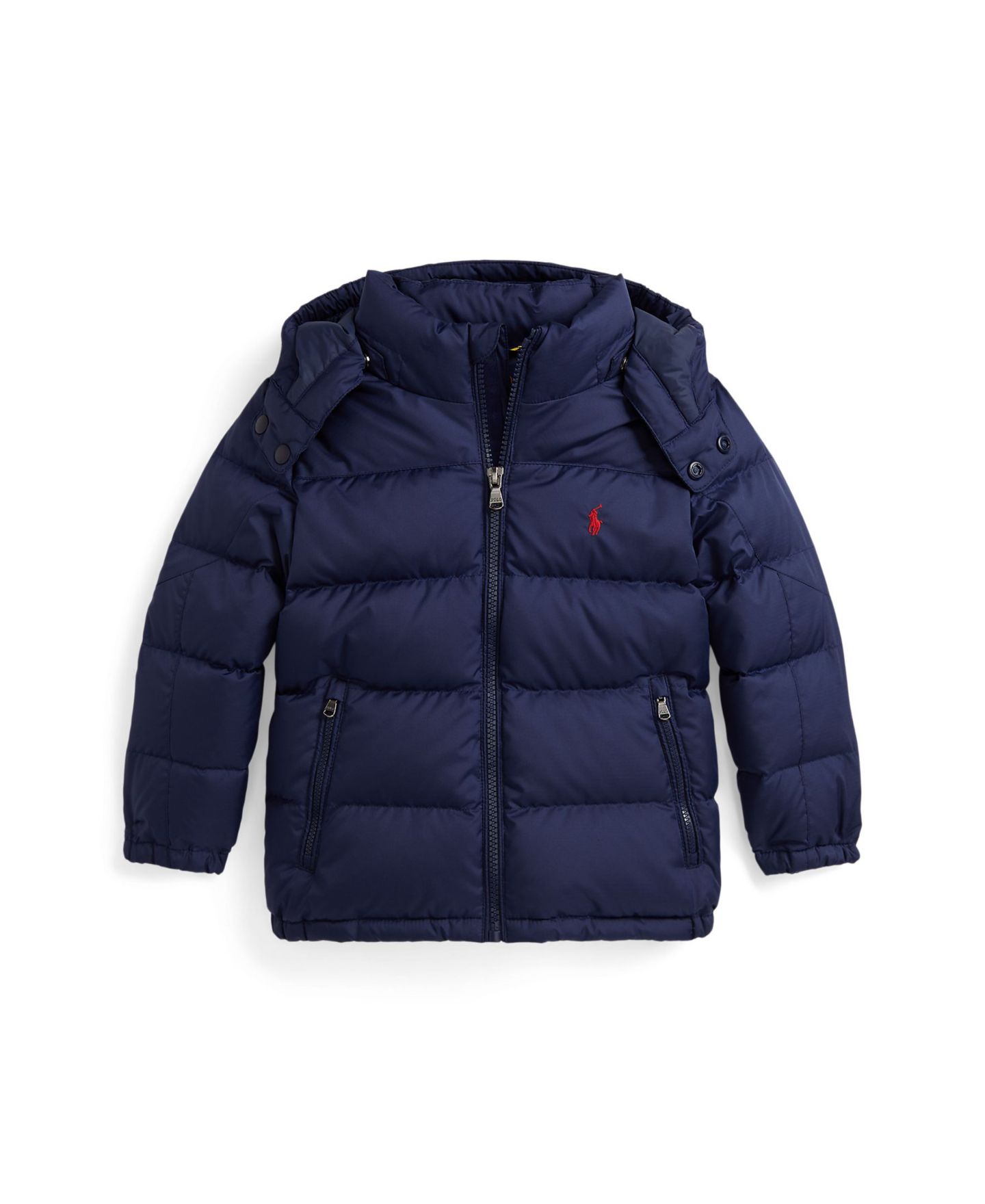 Куртка Polo Ralph Lauren Ripstop Down Hooded Jacket для мальчиков-малышей, цвет: Тёмно-синий — фото 1