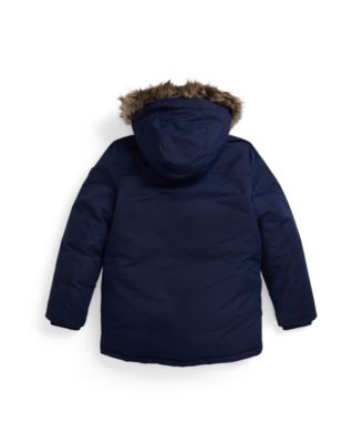 Big Boys Faux-Fur-Trim Down Parka