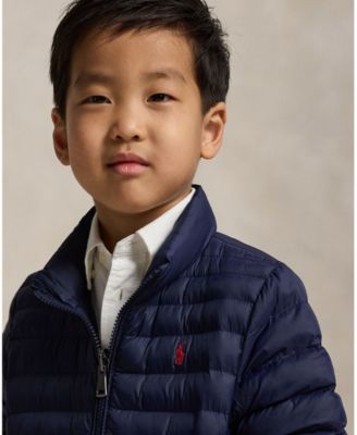 Toddler and Little Boys P-Layer 2 Packable Quilted Jacket