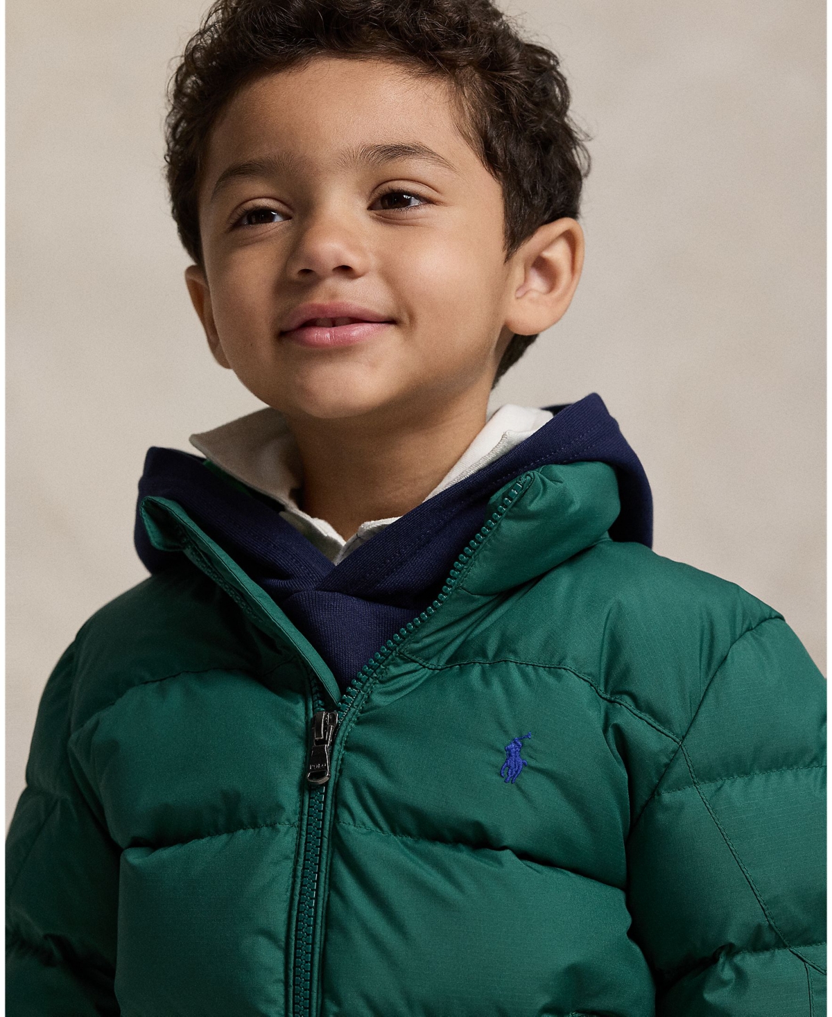 Polo Ralph Lauren Toddler And Little Boys Ripstop Down Hooded Jacket In Green