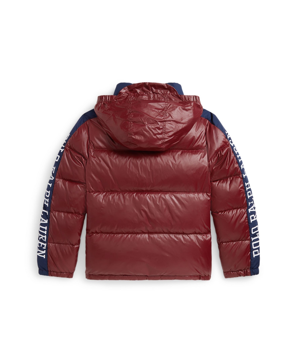 Polo Ralph Lauren Toddler And Little Boys Logo Down Hooded Jacket In Burgundy