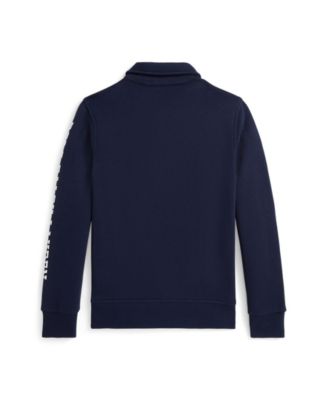 Big Boys Logo Fleece Collared Sweatshirt