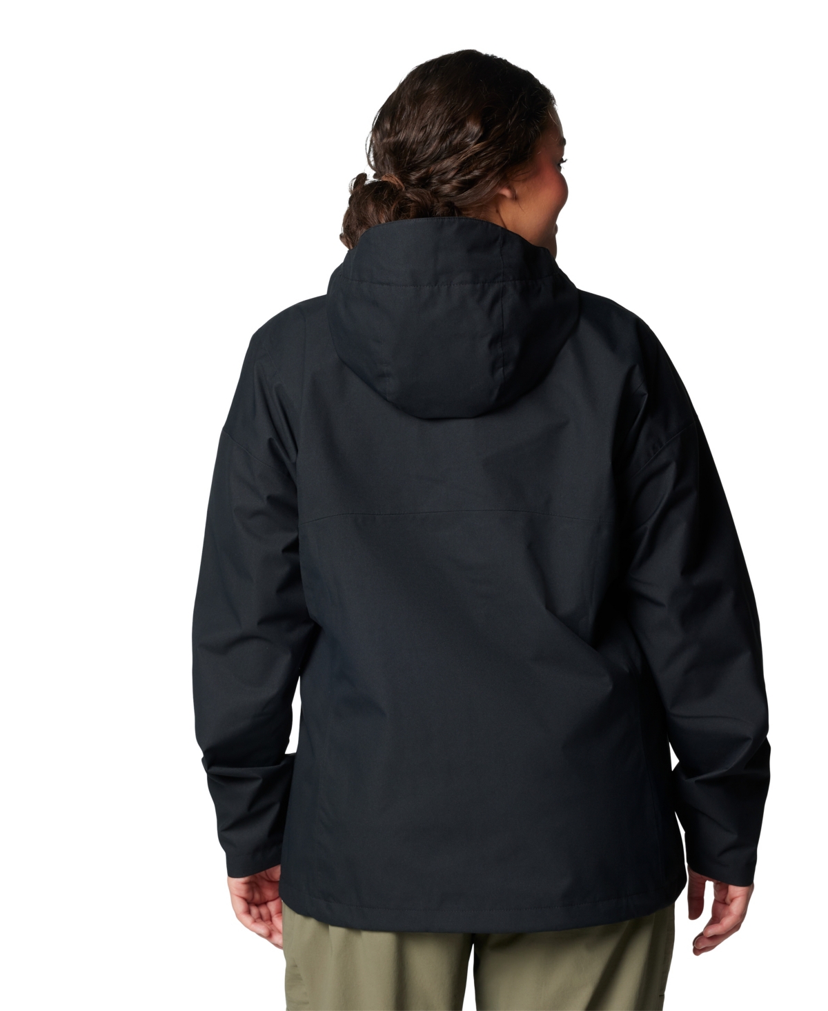 Columbia Plus Size Hikebound Ii Hooded Jacket In Black