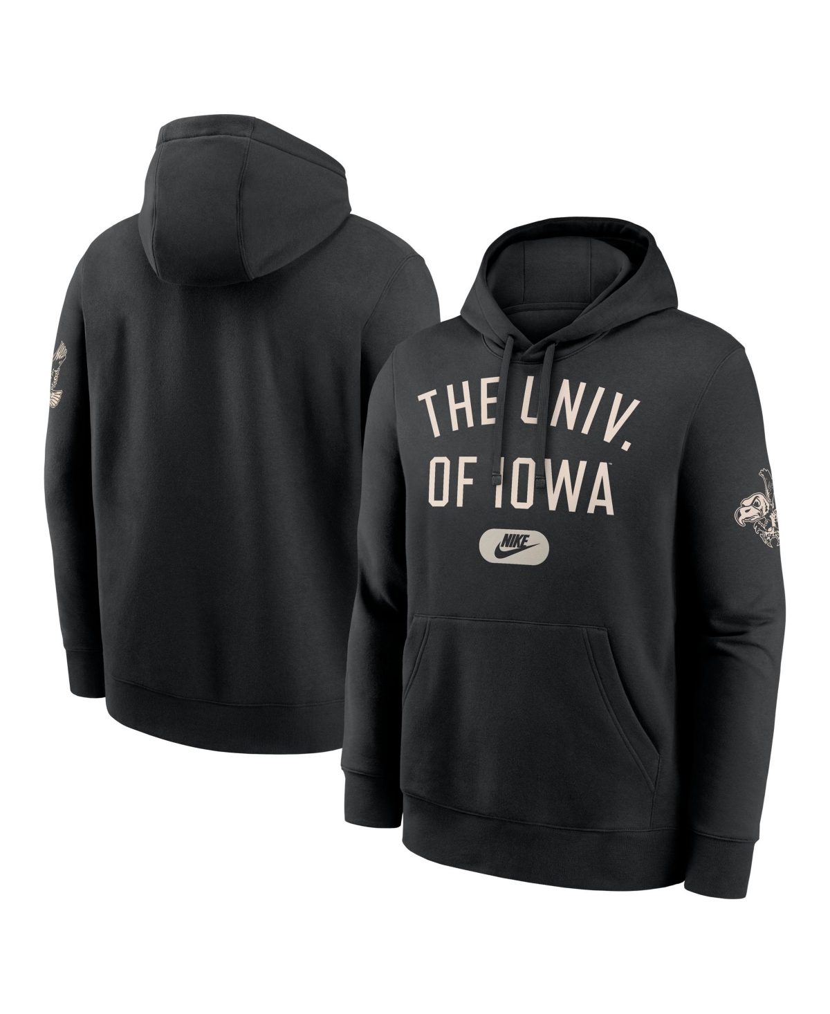 Nike Men's Black Iowa Hawkeyes Fashion Club Pullover Hoodie