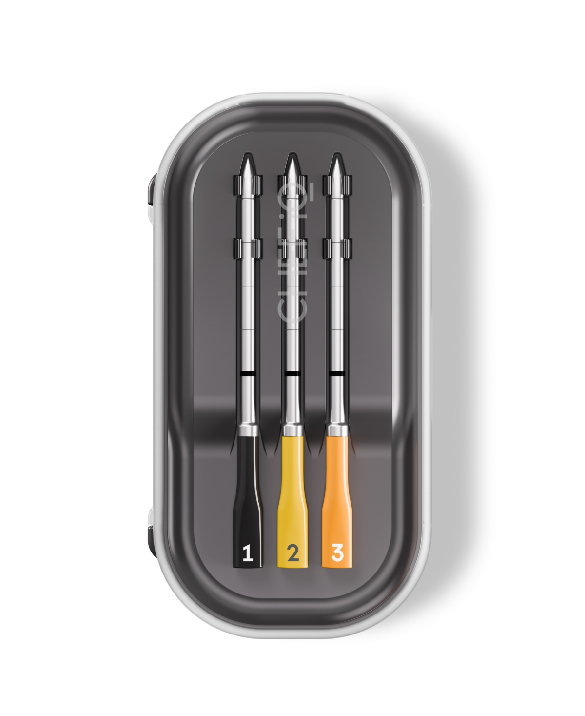 Chefman Iq Sense Smart Thermometer, 3 Temperature Probes In Gray