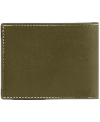 Men's Slim Billfold Natural Full-Grain Leather Wallet