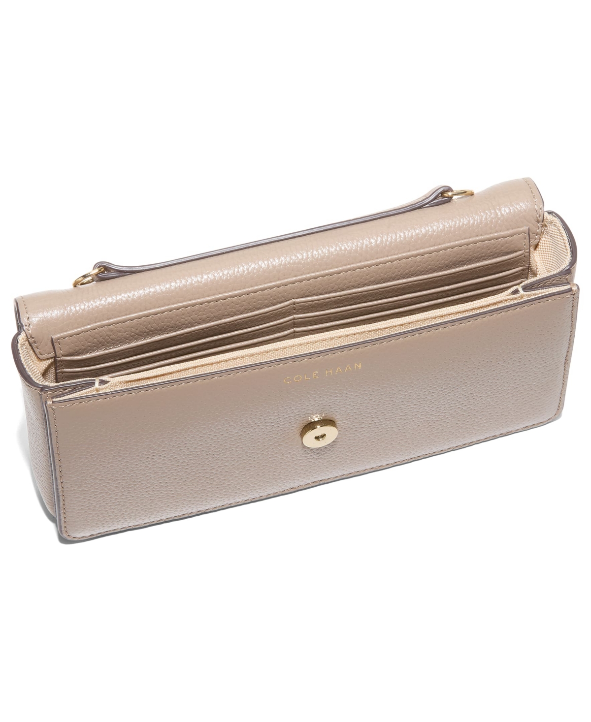 Cole Haan Daniella Small Magnetic Snap Wallet In Neutral