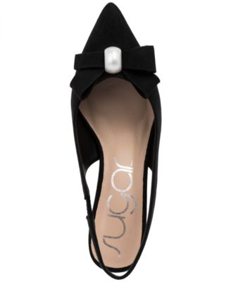 Women's Dazzy Bow Detail Pointed Toe Dress Pumps