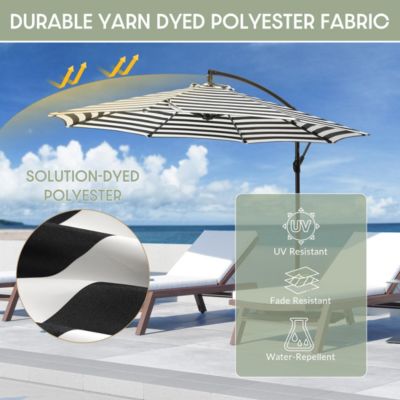 10 Ft Outdoor Patio Cantilever Offset Umbrella