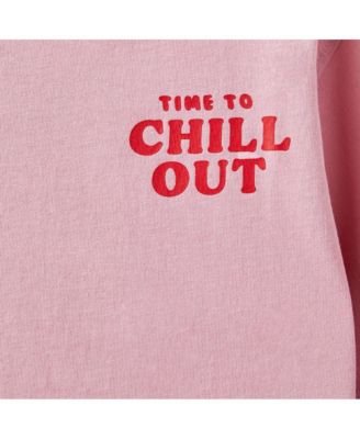 Little Girls Poppy Oversize Graphic Print Tee