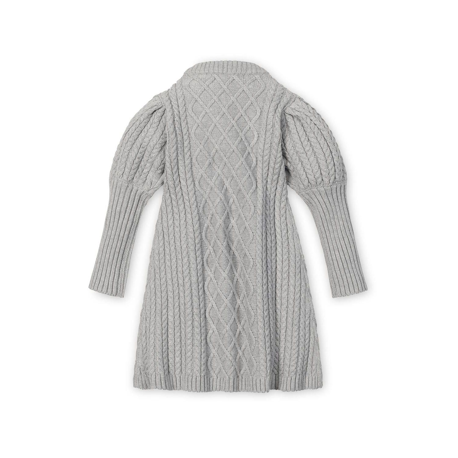 Toddler Girls Hope and Henry Organic Long Sleeve Mock Neck Button Placket Sweater Dress