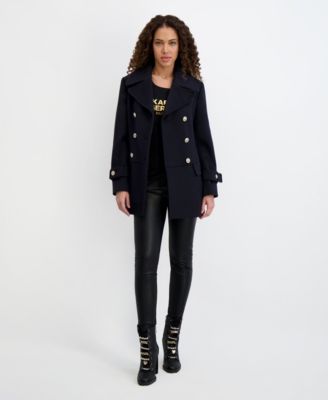 Women's Dropped Waist Peacoat