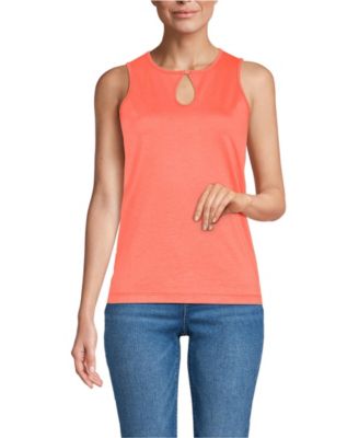 Plus Size Supima Keyhole Tank