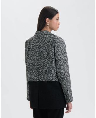 Women's Oversized Asymmetric Pannel Blazer