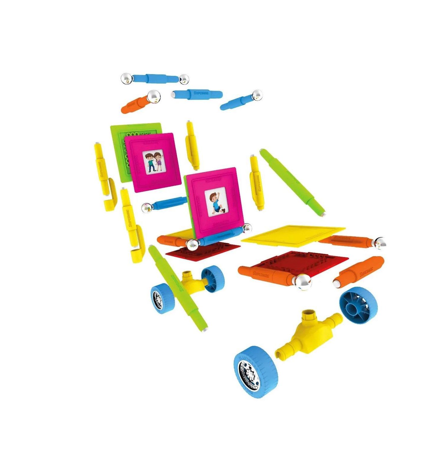 Детский конструктор Tinamiri SuperMag Wheels 55 — фото 7