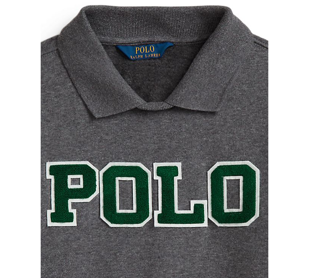 Polo Ralph Lauren Kids' Graphic Polo Sweatshirt In Black