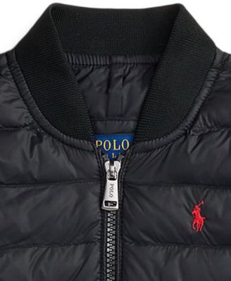 Toddler and Little Boys Quilted Baseball Jacket