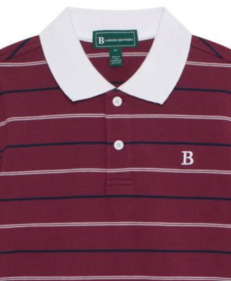 Big Boys' Striped Short Sleeve Polo Shirt