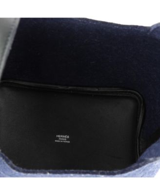 Pre-Owned Hermes PM Picotin Lock Bag Felt with Leather