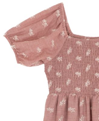 Big Girls Embroidered Linen Maxi Dress