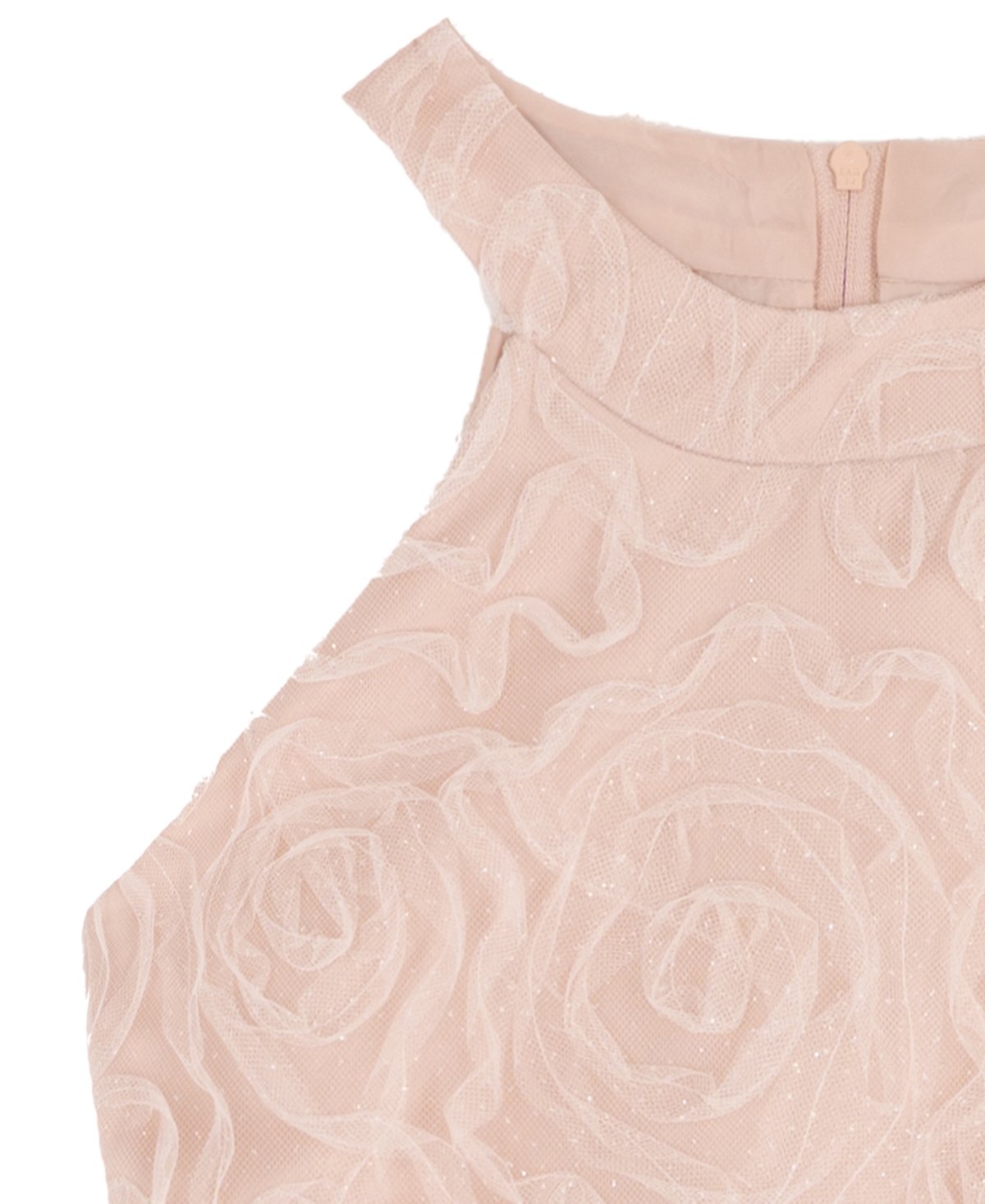 Rare Editions Big Girls Glitter Soutache Social Dress In Brown