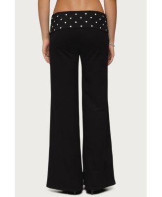 Women's Reeva Polka Dot Fold Over Pants