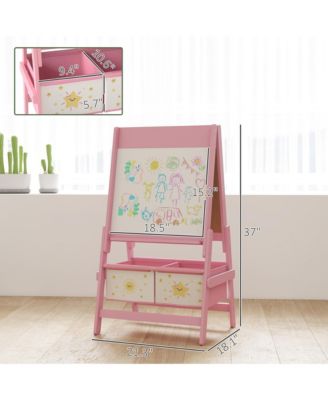 3-in-1 Art Easel for Kids, Double-Sided Kids Easel with Paper Roll,