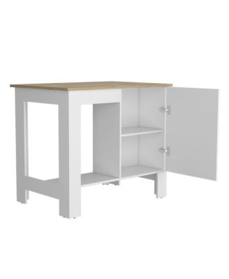 Freestanding Kitchen Island Table with Ample Storage for Cooking Essentials