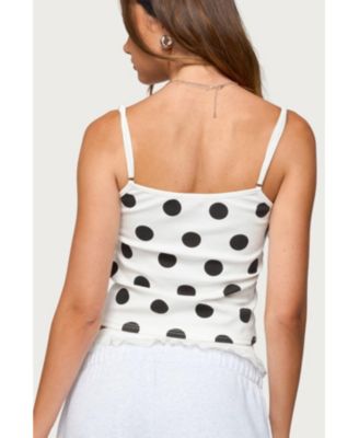 Womens Lynne Polka Dot Tank Top