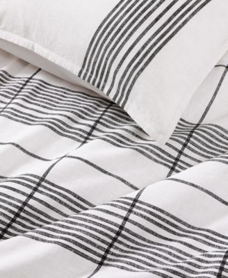 Brooklyn Heights Stripe Cotton 3-Pc. Duvet Cover Set, Full/Queen
