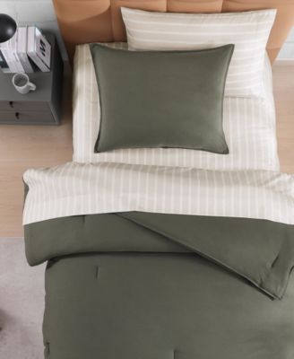 Solid Microfiber 5-Pc. Comforter Set, Twin/Twin XL