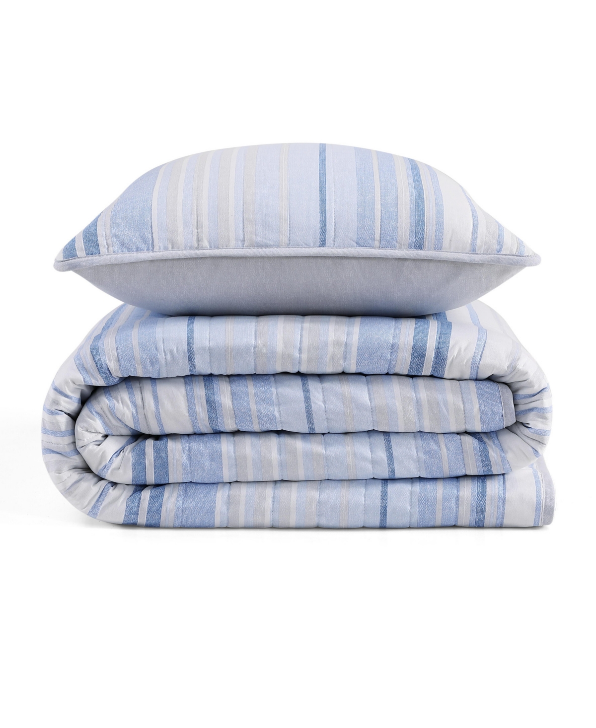 Tommy Hilfiger Bold Stripe Textured Cotton Reversible 3-pc. Quilt Set, Full/queen