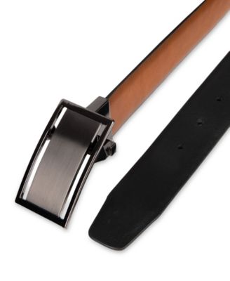 Men's 2-In-1 Reversible Plaque Buckle Belt, Macy's Exclusive