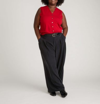 Plus Size Palais Cooling Cupro Wide Leg Pant