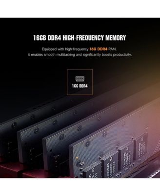 Prebuilt Home & Gaming PC - Ryzen 7 5700G APU, Integrated Graphics, 16GB RAM, 1TB SSD, Win 11 Home - For Casual Gamers & Creators