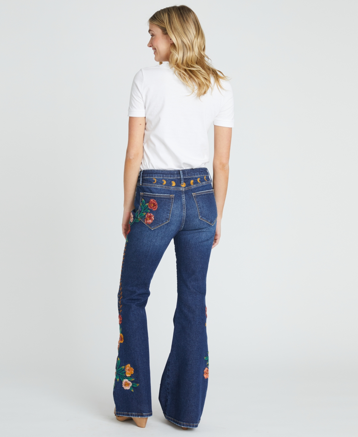 Driftwood Women's Farrah X Hazel Hallucination Embroidered Jeans In Blue